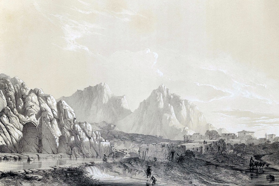 نقاشی دیگری از طاق بستان در قدیم