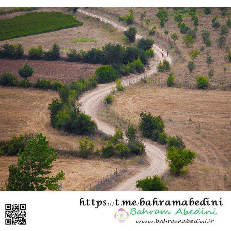 Rural road, Rostam Abaad, Gilan, Iran