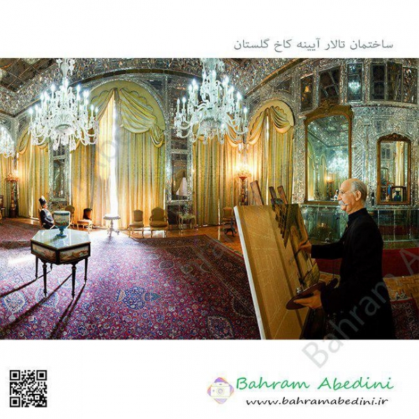 Mirror room in "Golestan" palace, Tehran